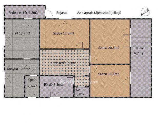 Eladó családi ház, Pusztaszabolcson 74.9 M Ft, 4+1 szobás