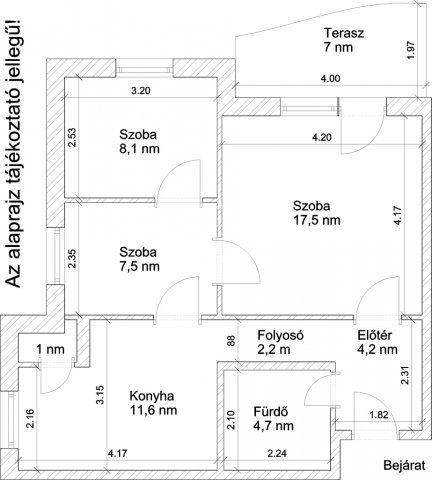 Eladó téglalakás, Budapesten, XX. kerületben 62 M Ft, 1+2 szobás