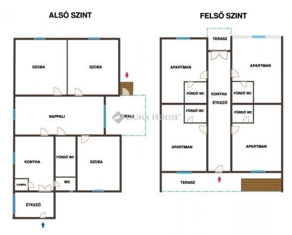 Eladó családi ház, Balatonföldváron 184.9 M Ft, 9 szobás