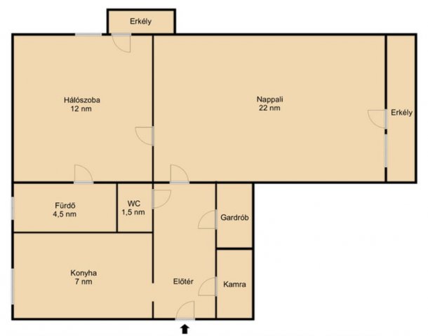 Eladó téglalakás, Budapesten, IX. kerületben 78.9 M Ft, 2 szobás
