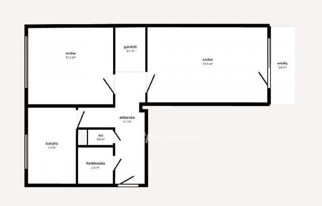 Eladó panellakás, Miskolcon 33.5 M Ft, 2 szobás
