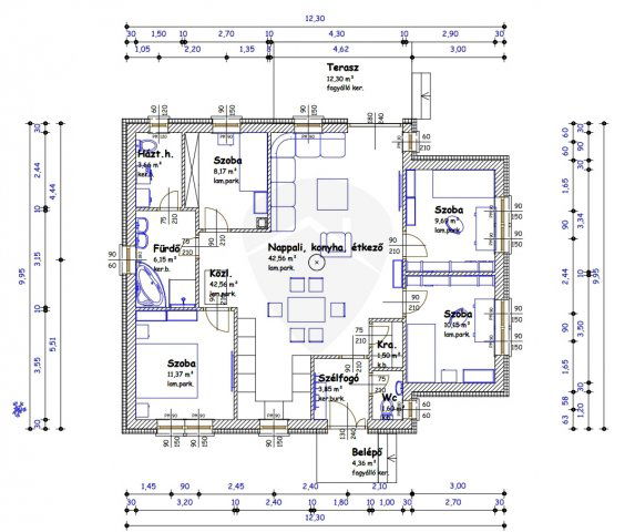 Eladó családi ház, Gyarmaton 70.9 M Ft, 4+1 szobás