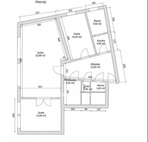 Eladó téglalakás, Pécsett 59.8 M Ft, 3 szobás