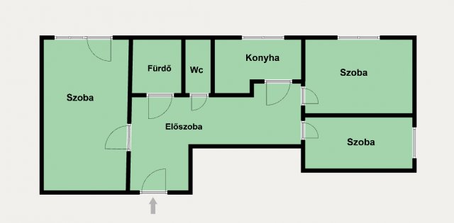 Eladó panellakás, Miskolcon 28.5 M Ft, 2+1 szobás