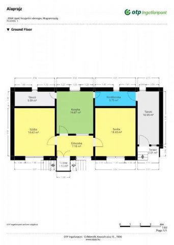 Eladó családi ház, Ugodon 12.9 M Ft, 2 szobás