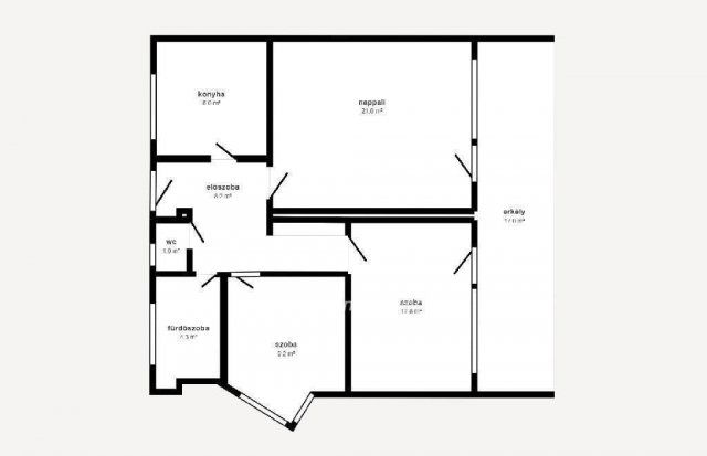 Eladó téglalakás, Miskolcon 49.9 M Ft, 2+1 szobás