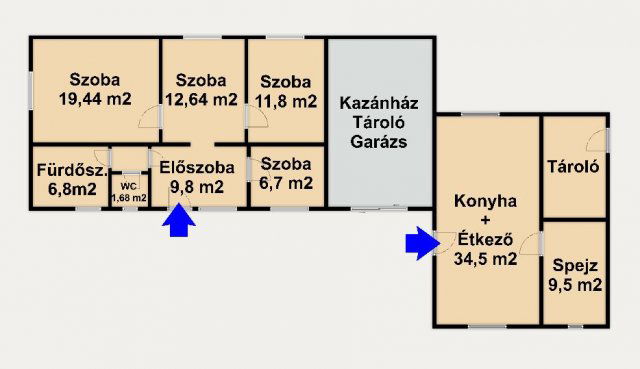 Eladó családi ház, Kiskunfélegyházán 29 M Ft, 4 szobás