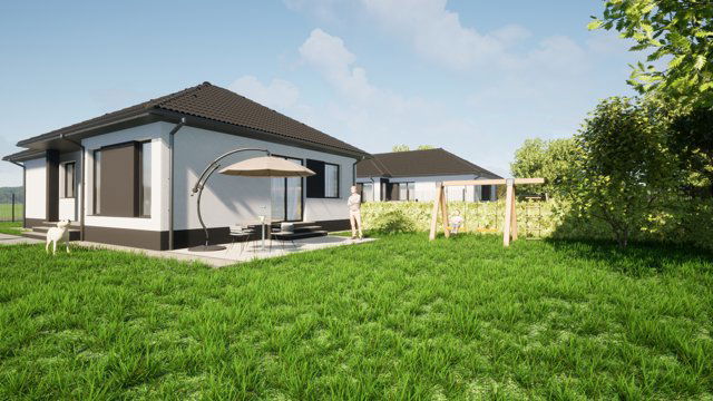 Eladó ikerház, Győrújfalun 94.9 M Ft, 4 szobás