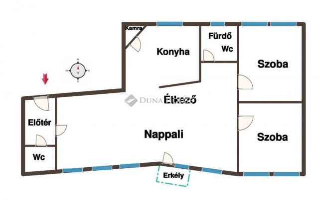 Kiadó téglalakás, albérlet, Nyíregyházán 250 E Ft / hó