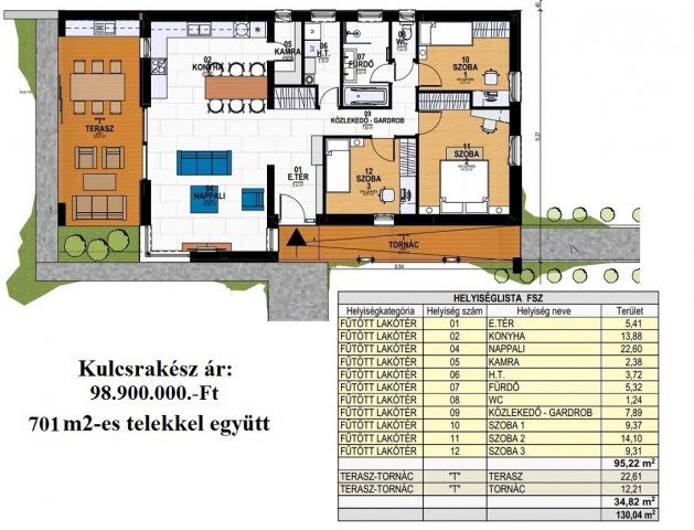 Eladó családi ház, Fertőszéplakon 98.9 M Ft, 4 szobás