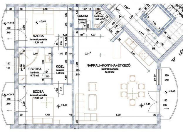 Eladó téglalakás, Hajdúszoboszlón 84.9 M Ft, 3 szobás