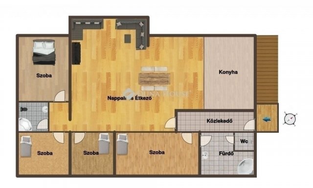 Eladó téglalakás, Gyömrőn 104.9 M Ft, 5 szobás