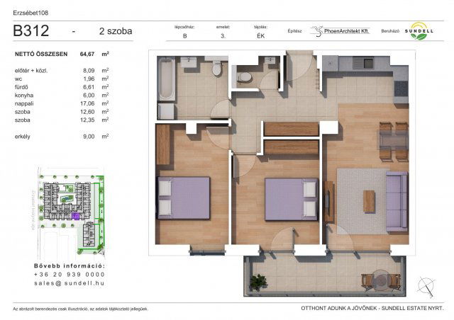Eladó téglalakás, XIV. kerületben, Erzsébet királyné útján