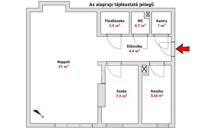 Eladó téglalakás, Budapesten, IV. kerületben 66.5 M Ft