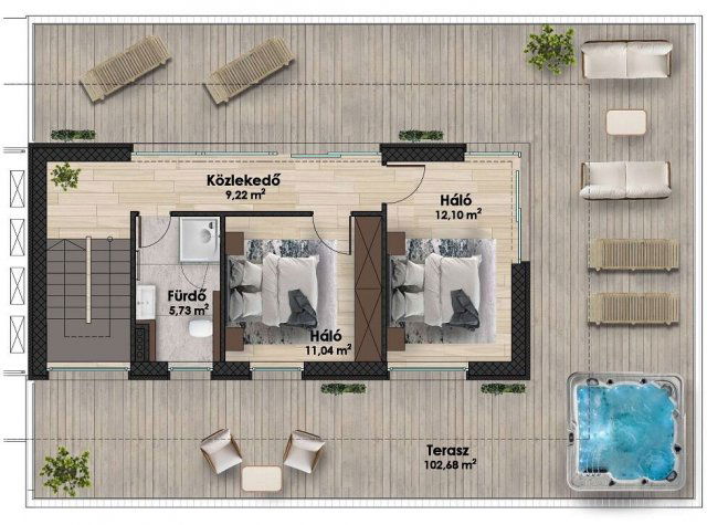 Eladó téglalakás, Szántódon 330.75 M Ft, 3+2 szobás