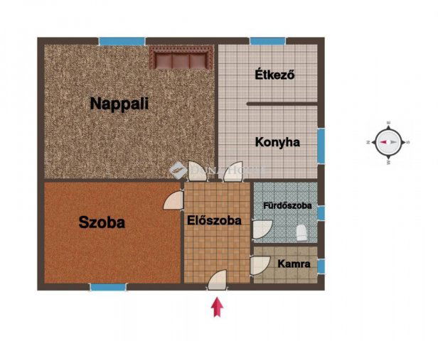 Eladó családi ház, Tiszaszigeten 45 M Ft, 2 szobás