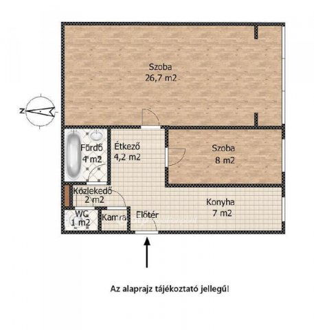 Eladó téglalakás, Budapesten, XXI. kerületben 54.9 M Ft