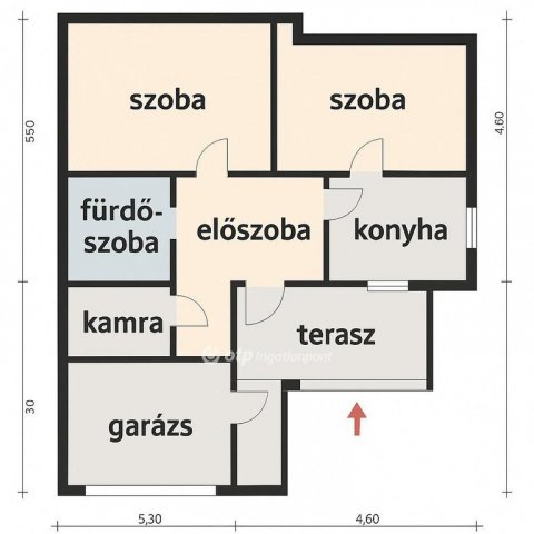 Eladó családi ház, Bicskén 35 M Ft, 2 szobás
