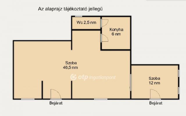 Eladó téglalakás, Budapesten, IX. kerületben 40 M Ft, 2 szobás