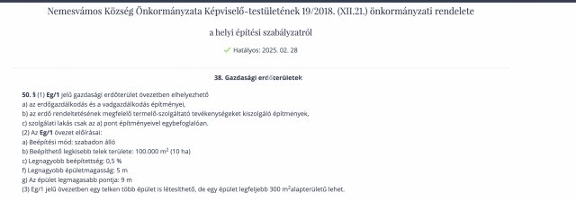 Eladó mezogazdasagi ingatlan, Nemesvámoson 7.5 M Ft