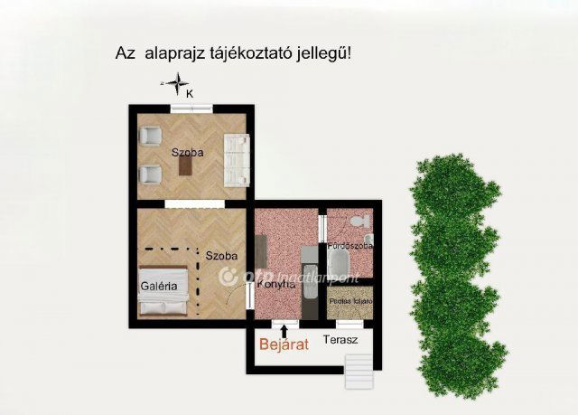 Eladó téglalakás, Budapesten, XIX. kerületben 43 M Ft, 2 szobás