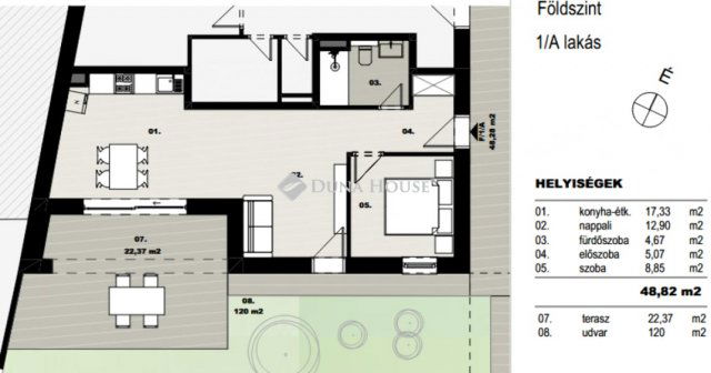 Eladó téglalakás, Debrecenben 75 M Ft, 2 szobás