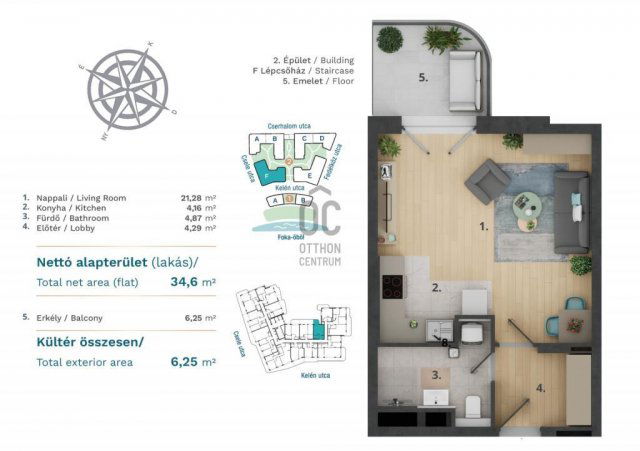 Eladó téglalakás, Budapesten, XIII. kerületben 69.9 M Ft