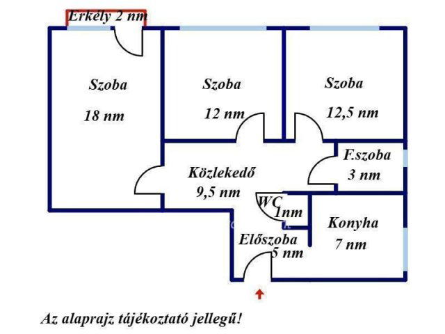 Eladó panellakás, Gyulán 39.5 M Ft, 3 szobás