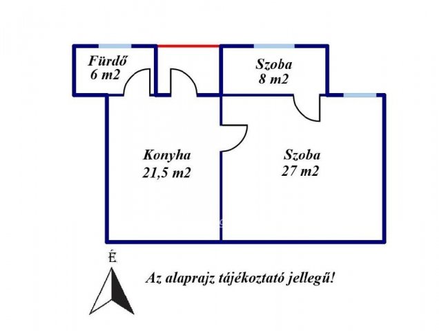 Eladó téglalakás, Tápiószelén 12.9 M Ft, 1+1 szobás