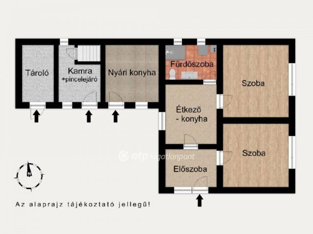 Eladó családi ház, Nagyhegyesen 49.5 M Ft, 2 szobás