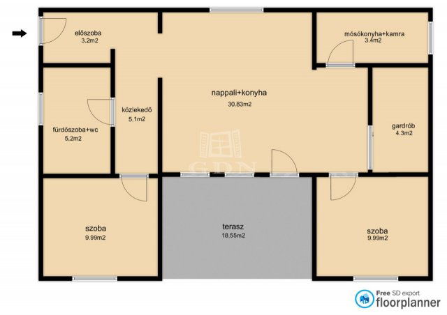 Eladó családi ház, Alsóörsön 104 M Ft, 3 szobás