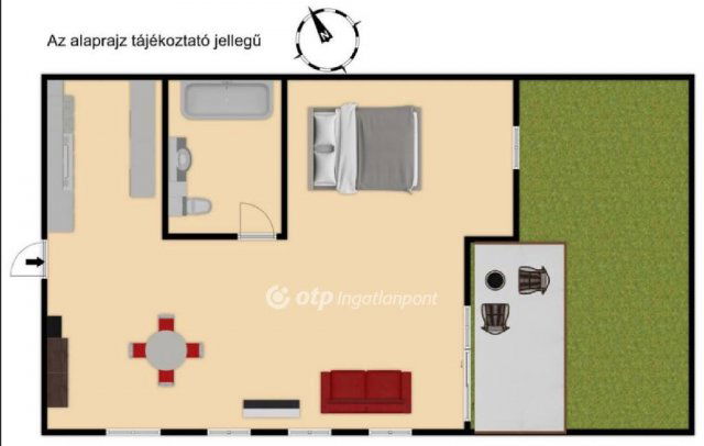 Kiadó téglalakás, albérlet, Alsónémediben 250 E Ft / hó