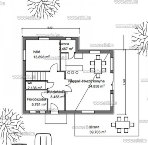 Eladó családi ház, Leányfaluban 134.9 M Ft, 5 szobás