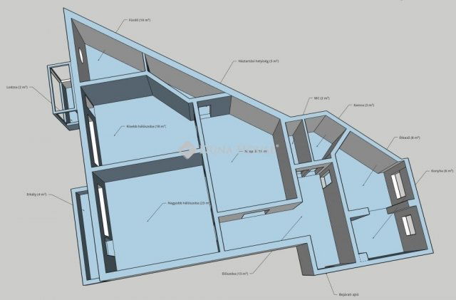 Eladó téglalakás, Budapesten, VIII. kerületben 108.9 M Ft