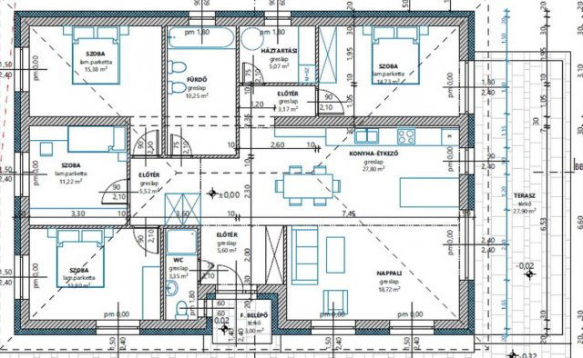 Eladó családi ház, Nyúlon 124.9 M Ft, 5 szobás