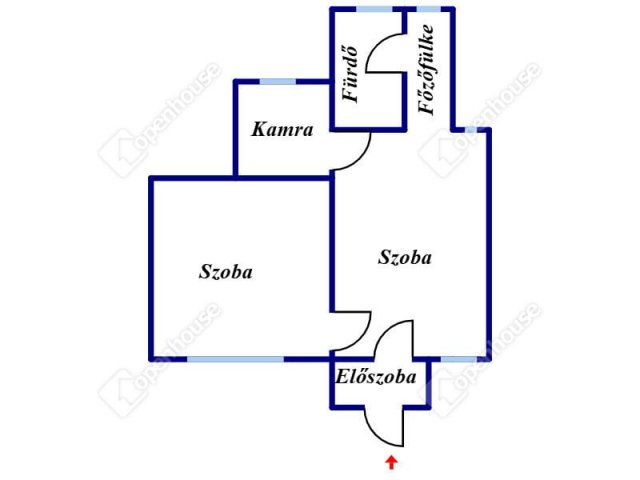 Eladó téglalakás, Debrecenben 38.5 M Ft, 2 szobás