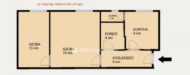 Eladó téglalakás, Miskolcon 24.5 M Ft, 2 szobás
