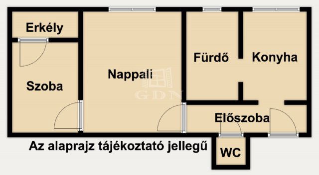 Eladó téglalakás, Budapesten, IX. kerületben 59.9 M Ft, 2 szobás