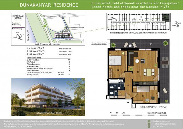 Eladó téglalakás, Vácon, Paduc utcában 92.9 M Ft, 3 szobás