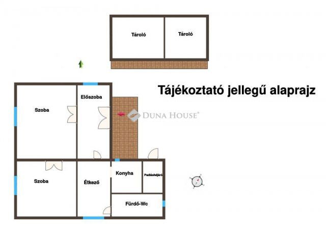 Eladó családi ház, Örkényen 27.5 M Ft, 2 szobás