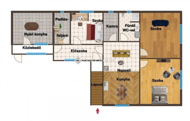 Eladó családi ház, Versegen 56 M Ft, 3+1 szobás