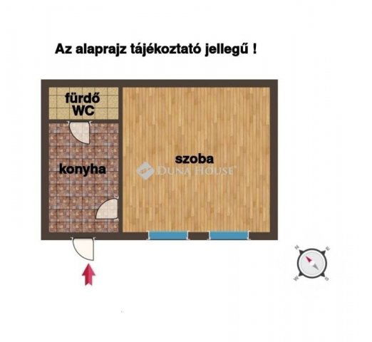 Eladó téglalakás, Budapesten, IV. kerületben 34.9 M Ft, 1 szobás