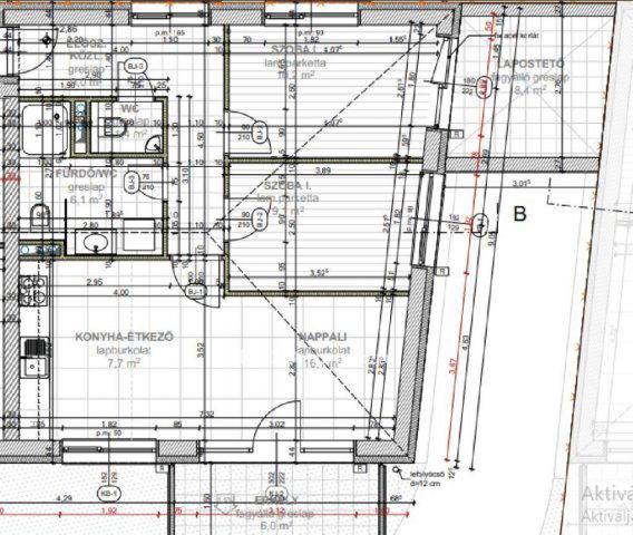 Eladó téglalakás, Siklóson 54.4 M Ft, 2+1 szobás