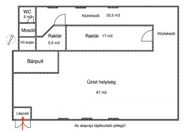 Kiadó üzlethelyiség, Budapesten, VII. kerületben 150 E Ft / hó