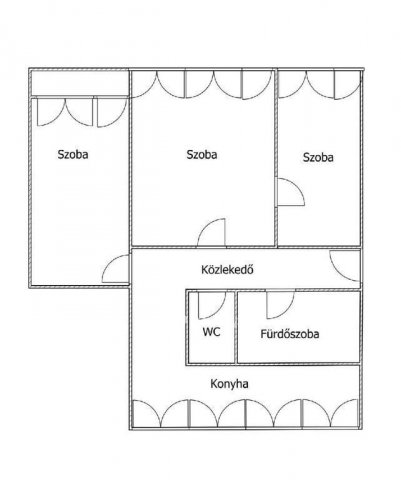 Eladó panellakás, Egerben 44.9 M Ft, 3 szobás