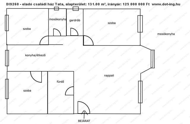 Eladó családi ház, Tatán 125 M Ft, 4 szobás