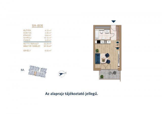 Eladó téglalakás, Budapesten, III. kerületben 78 M Ft, 1 szobás