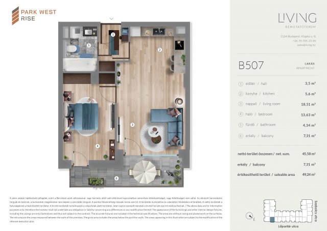 Eladó téglalakás, Budapesten, XIII. kerületben, Szabolcs utcában