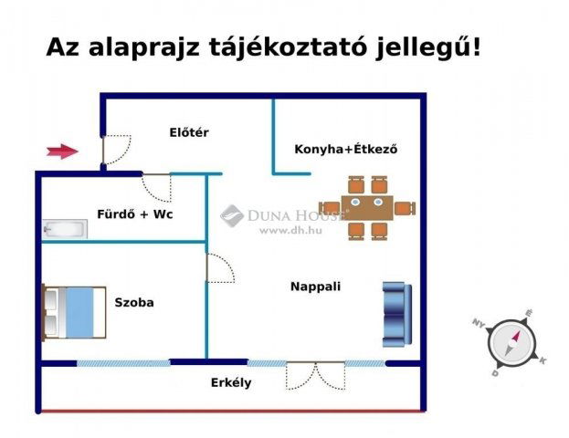 Eladó téglalakás, Budapesten, VIII. kerületben 68.9 M Ft