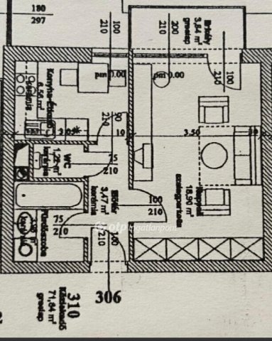 Eladó téglalakás, Nyíregyházán 39.99 M Ft, 1 szobás